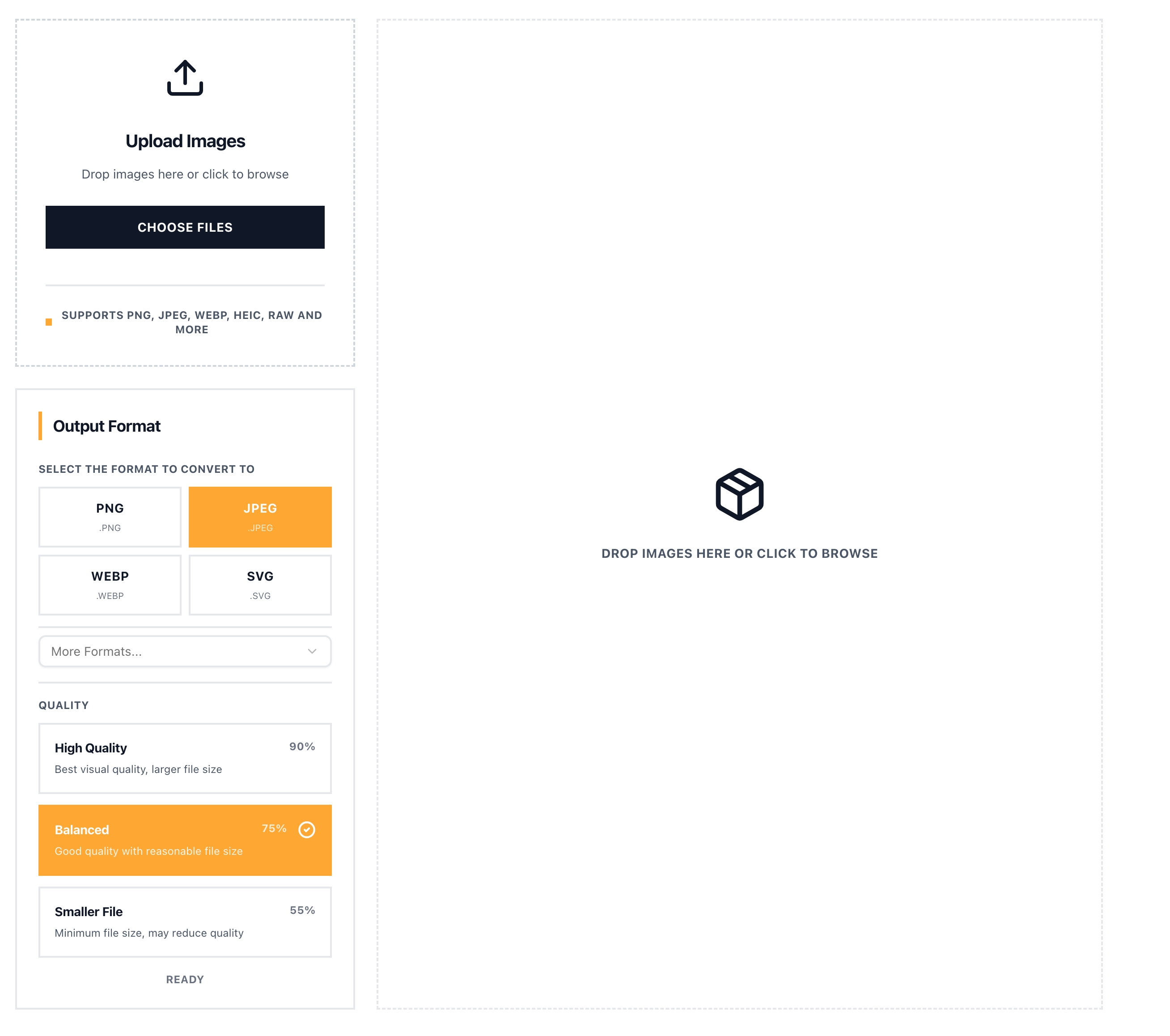OneImage Convert interface example